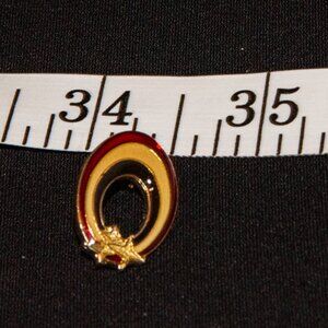 Vintage Enamel Rainbow and Shooting Star Lapel Pin